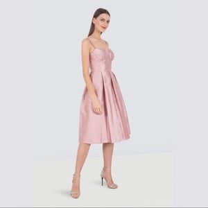 Isaac Mizrahi NY Bustier Top Midi Dress